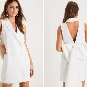 LULU's Chic Modern Bachelorette Engagement Bridal Sexy Sleeveless Mini Dress